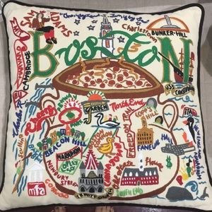 Boston Catstudio hand embroidered Pillow 2015